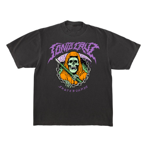 Футболка Santa Cruz Out Of Time S/S Heavyweight T-Shirt Shadow