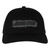 Кепкa Santa Cruz Cut Strip Mesh Trucker Structured Hat Black