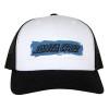 Кепкa Santa Cruz Cut Strip Mesh Trucker Structured Hat Black