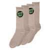 Шкарпетки Santa Cruz 2-Pack Crew Socks Tan w/Black 9-11 Шкарпетки Santa Cruz 2-Pack Crew Socks Tan w/Black 9-11