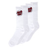 Шкарпетки Santa Cruz 2-Pack Crew Socks White w/Red 9-11 Шкарпетки Santa Cruz 2-Pack Crew Socks White w/Red 9-11