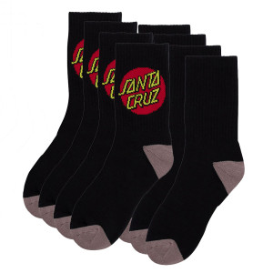 Шкарпетки дитячі  Santa Cruz 4-Pack Crew Socks Black 2-5,5 4 pair Youth