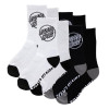 Шкарпетки дитячі Opus Strip 4-Pack Crew Socks Black/White 2-5,5 4 pair Youth Шкарпетки дитячі Opus Strip 4-Pack Crew Socks Black/White 2-5,5 4 pair Youth