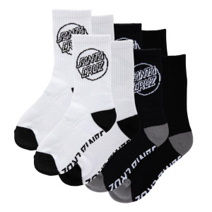 Шкарпетки дитячі  Opus Strip 4-Pack Crew Socks Black/White 2-5,5 4 pair Youth