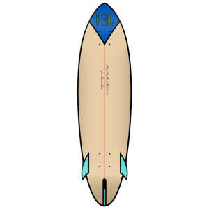 Скейтборд дека REAL MASON SPEED EGG CNC CRUISER 9,25 SU26