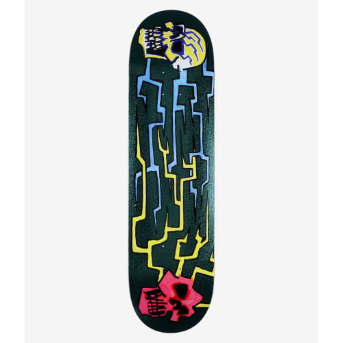 Скейтборд дека Krooked Worrest Skulls And Bolts Twin Tail Slick 8,3 x 31,9 SU26
