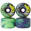Колеса скейт Spitfire F4 99A Radial Full Green / Purple Swirl 56mm