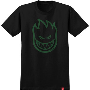 Футболка SPITFIRE BIGHEAD TEE BLACK / DARK GREEN