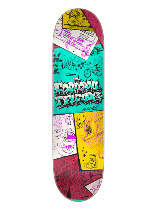 Скейтборд дека Santa Cruz Delfino Scribble FeelBase Pro 8,25in x 31,00in SU26