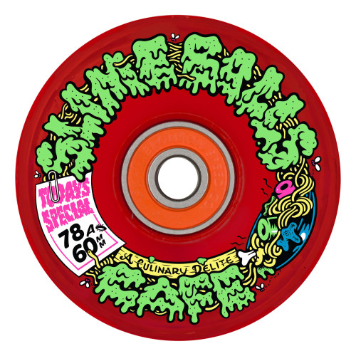 Колеса для скейтборда Slime Balls SB Cafe Light Ups OG Slime Red 60mm 78A Колеса для скейтборда Slime Balls SB Cafe Light Ups OG Slime Red 60mm 78A