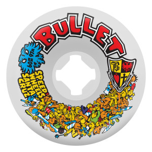 Колеса для скейтборда Slime Balls Bullet Riot Vomits White 60mm 97A
