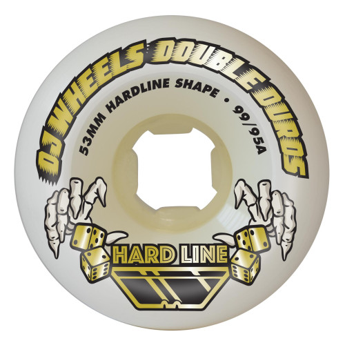 Колеса для скейтборда OJ Double Duro White Hardline 53mm 99A/95A Колеса для скейтборда OJ Double Duro White Hardline 53mm 99A/95A