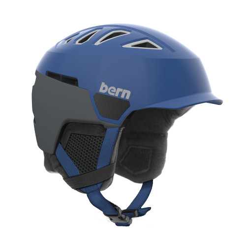 Шолом Bern Heist Mens Brim Satin Blue Black Line