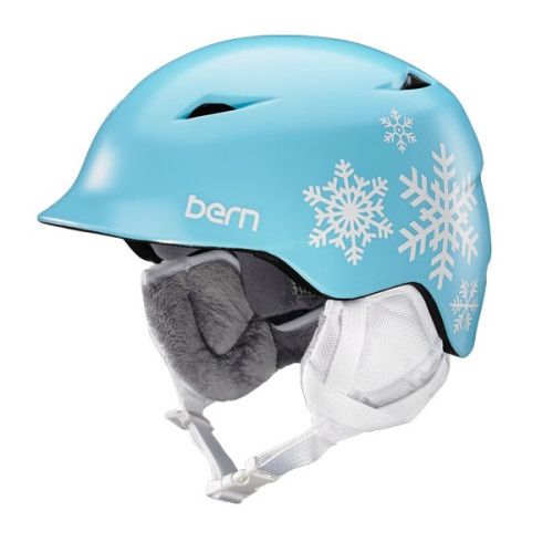 Шолом Bern Camino Junior Satin Blue Snowflake /  White Liner 18