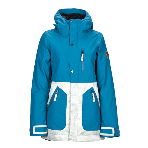Nikita SYCAMORE JACKET TEAL/ TEXTURED GREY