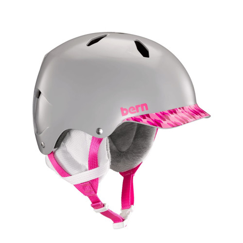 Шолом Bern Bandito EPS Satin Grey / Pink Brimstyle / White Liner