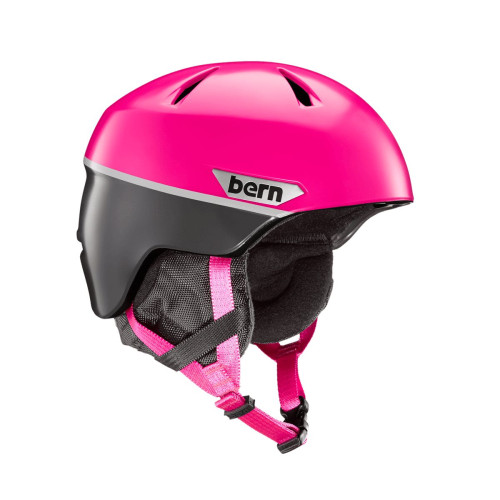 Шолом Bern Weston Junior Satin Magenta Split / Black Liner