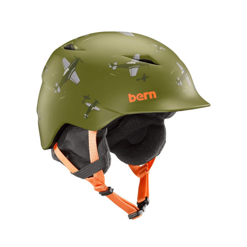 Шолом Bern Camino Junior Matte Green Dogfight / Black Liner