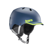 Шолом Bern Watts EPS Matte Navy/Hyper Green Trim