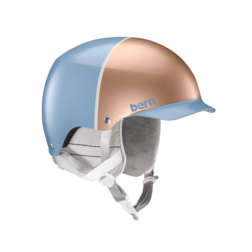 Шолом Bern Muse Satin Ice Blue/Rose Gold Hatstyle w/ Crankfi