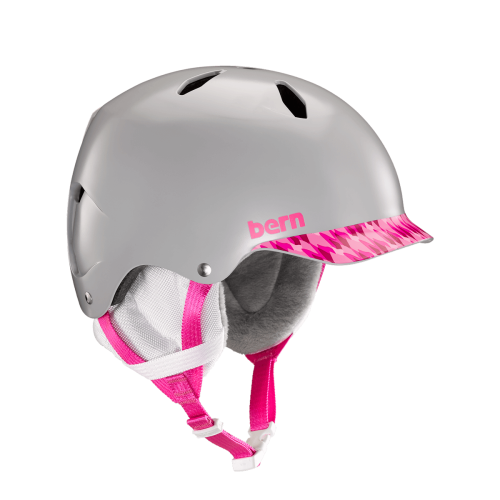 Шолом Bern Bandito EPS Satin Grey/Pink Brimstyle
